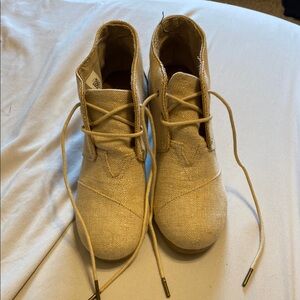 Toms Tan Wedge Shoes